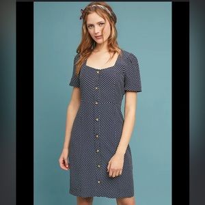 Anthropologie Maeve Cecile Polka Dot Dress